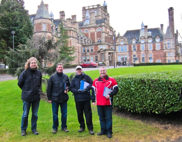 SNP candidates for Councillor, David Key and Sandy Howe on a site tour this last weekend