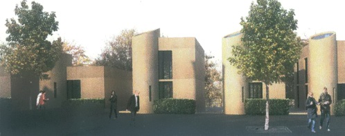 The "Boilerhouse Villas" to be put on the ridge above Meadowspot